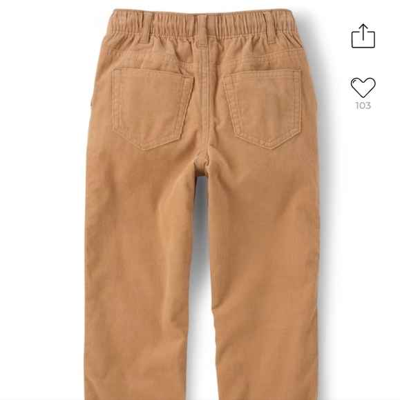 Cotton Corduroy Pants Jersey Lined Gymboree Fall Harvest Pumpkin Patch Pants NWT - Picture 3 of 4
